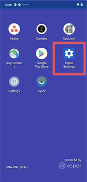 esper-settings-selected-on-device