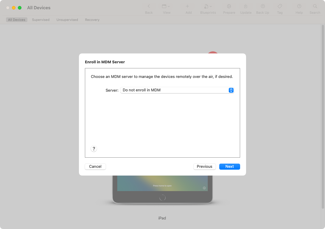 do-not-enroll-in-mdm-selected