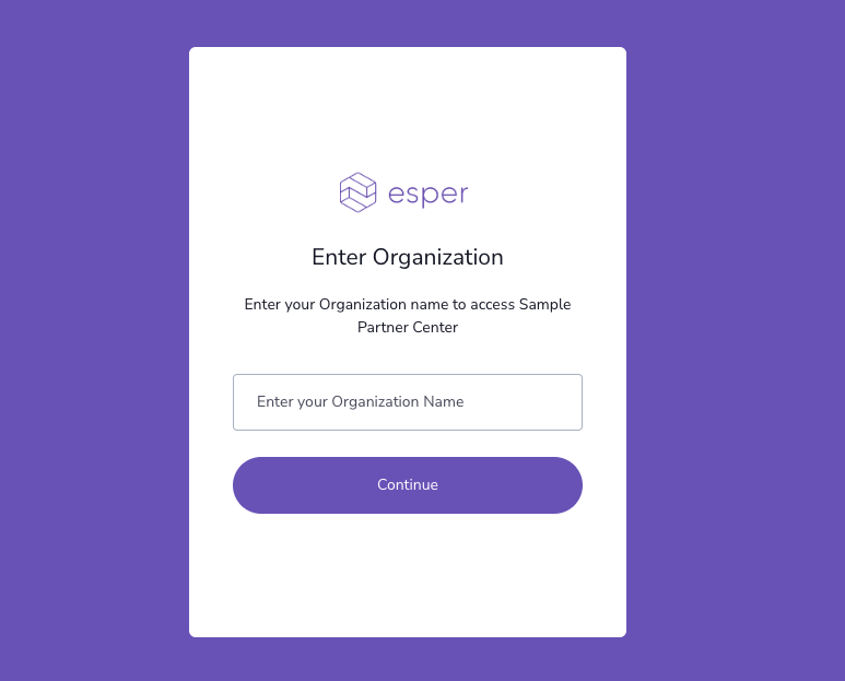 partner control center login page