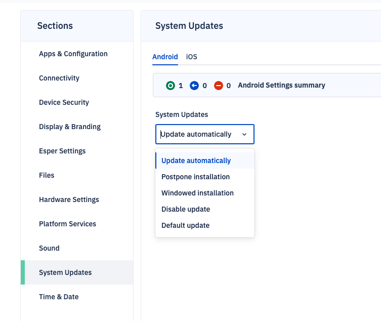 system updates in blueprints with options for automatic, postpone, windowed, disable, and default.png