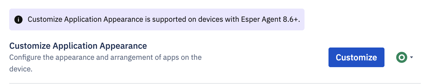 customize application appearance in devices & groups apps section below app management section.png