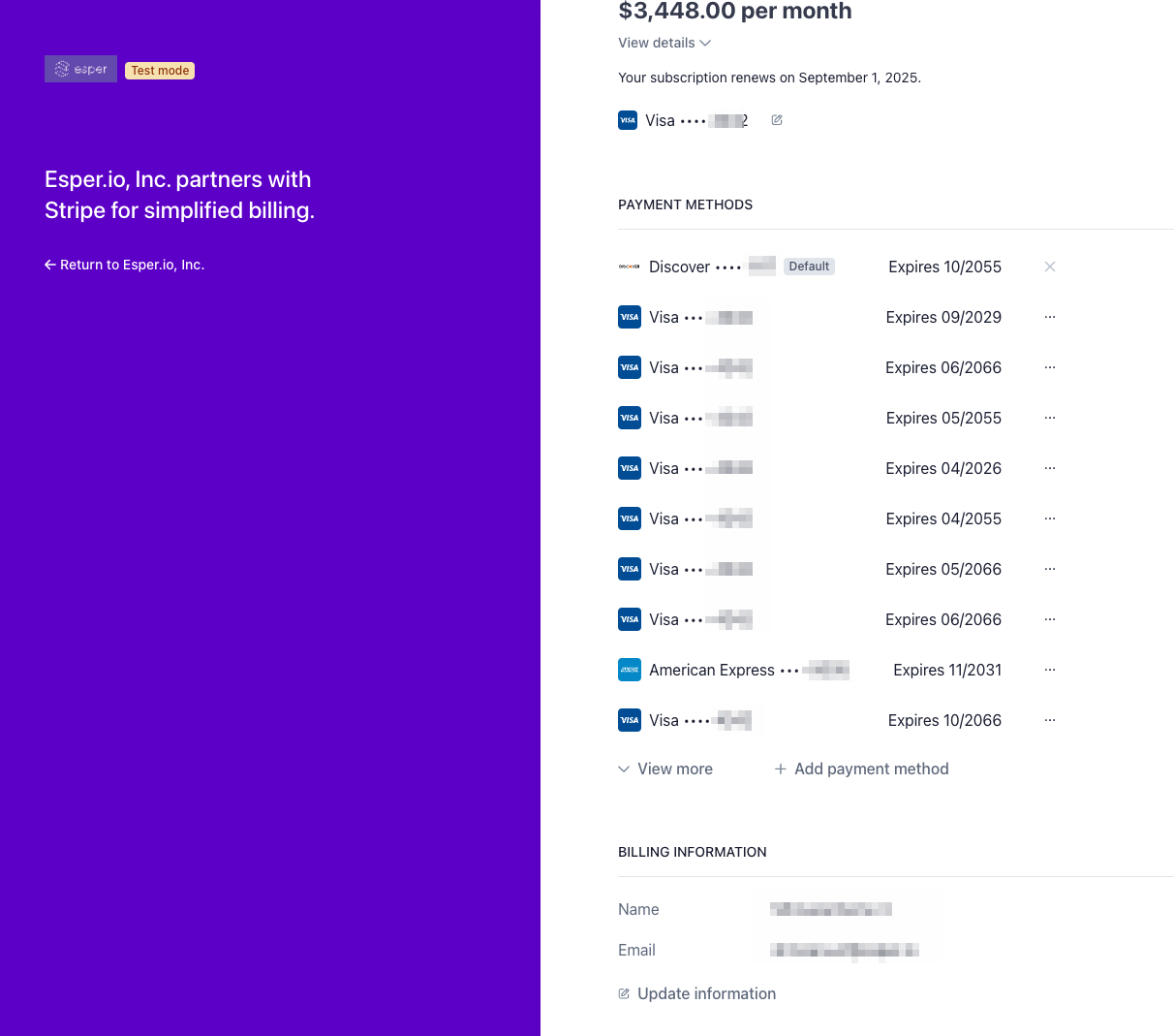 billing management screen strip integration.png