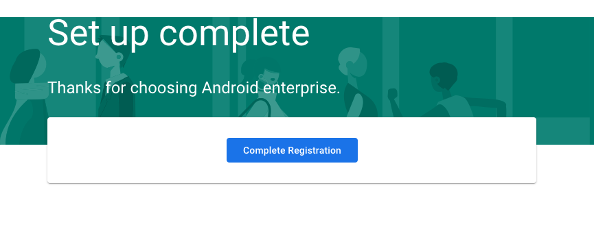 Screenshot of Google Play Admin Settings with the 'Organization Information' section expanded and a vertical ellipsis menu open, showing the 'Delete Organization' option for unsubscribing.