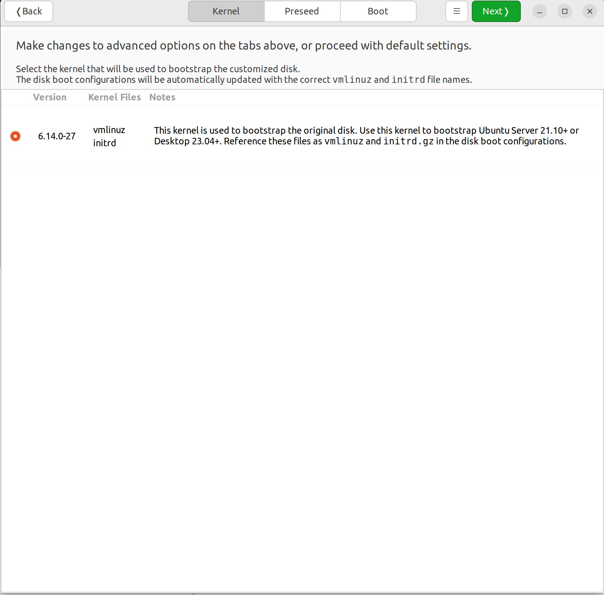 Screenshot of Cubic displaying options to finalize and prepare the new Ubuntu image..png