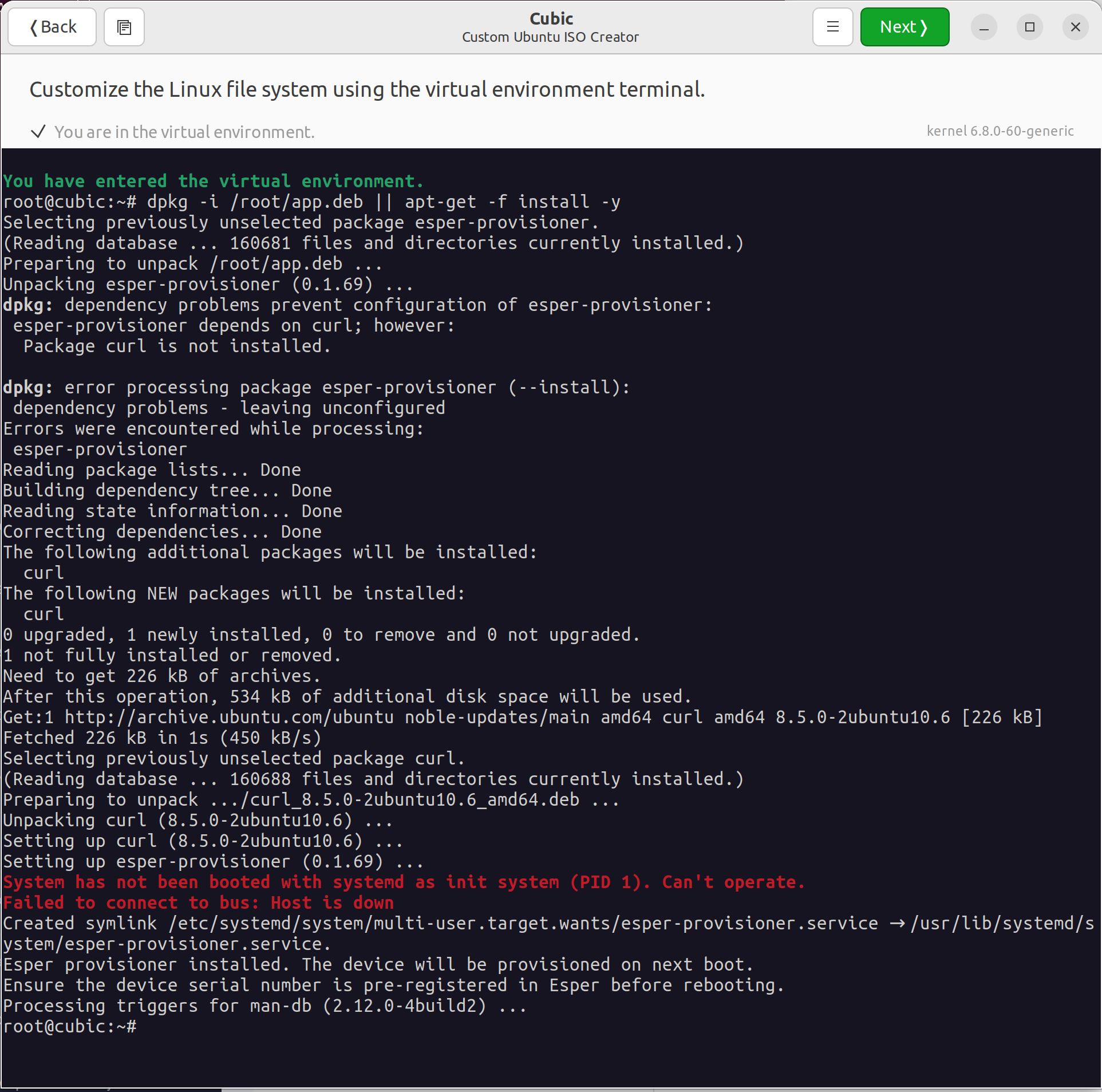 Screenshot of terminal showing verification of Esper provisioner installation paths.png