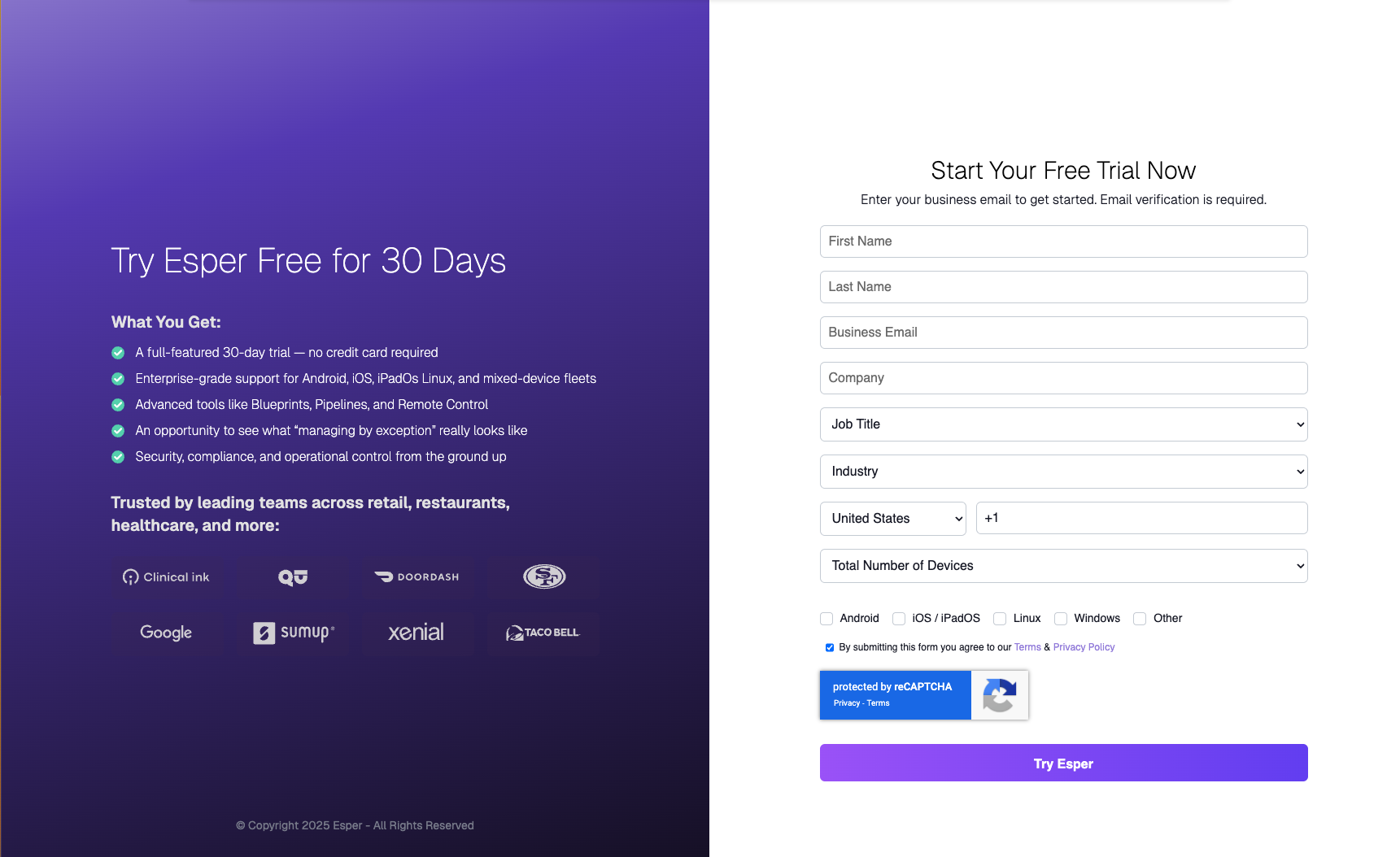 Esper sign up page.png