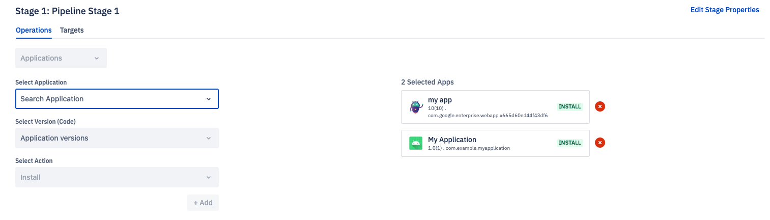 pipeline stage with my app and My Application set to be installed.png