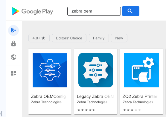 Esper Console Playstore page under Apps > Playstore.