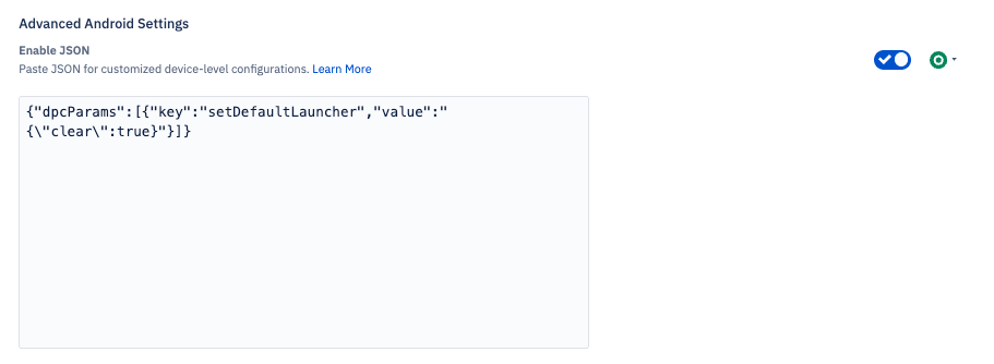 an example of the dpc param in the console