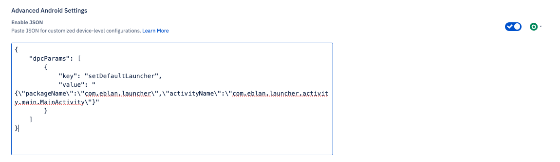 an example of the dpc param in the console