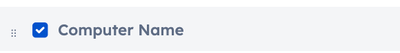 The Computer name checkmark as an option in the Customize Columns modal of Devices & Groups